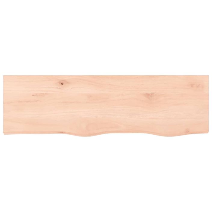 Étagère murale 100x30x(2-4) cm bois de chêne massif non traité - Photo n°4