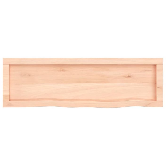 Étagère murale 100x30x(2-4) cm bois de chêne massif non traité - Photo n°5