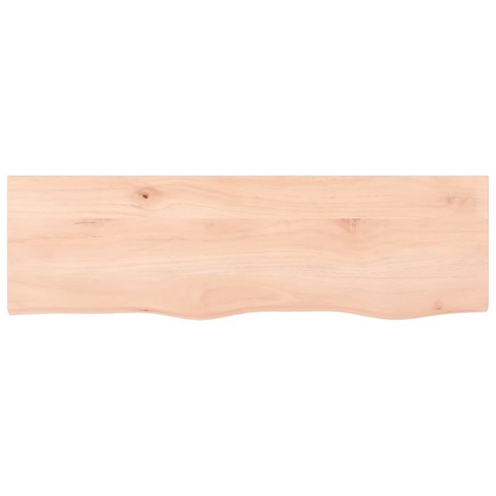 Étagère murale 100x30x(2-6) cm bois de chêne massif non traité - Photo n°4