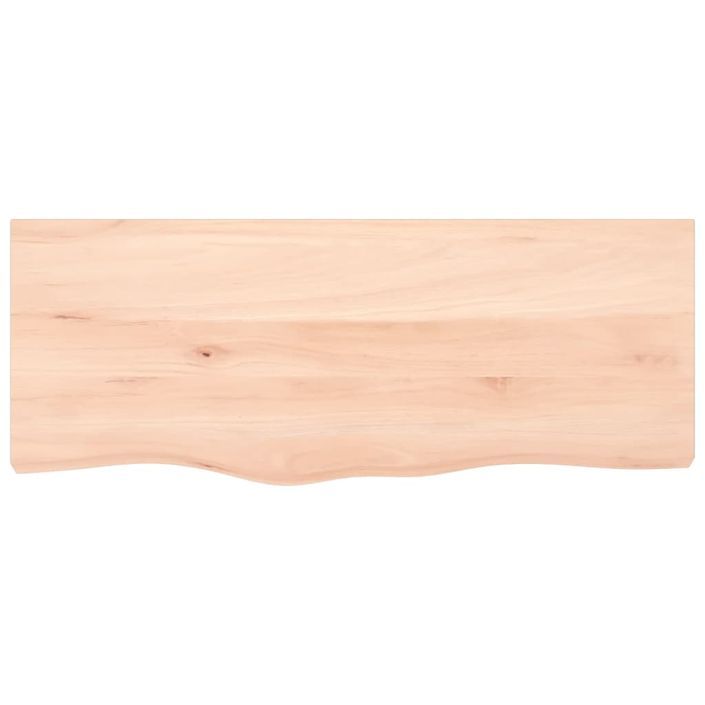 Étagère murale 100x40x(2-6) cm bois de chêne massif non traité - Photo n°4