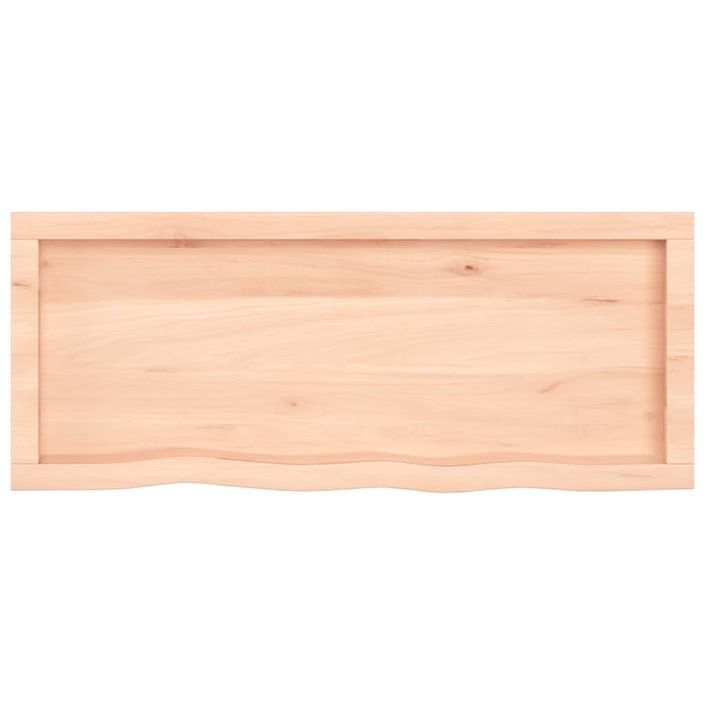 Étagère murale 100x40x(2-6) cm bois de chêne massif non traité - Photo n°5