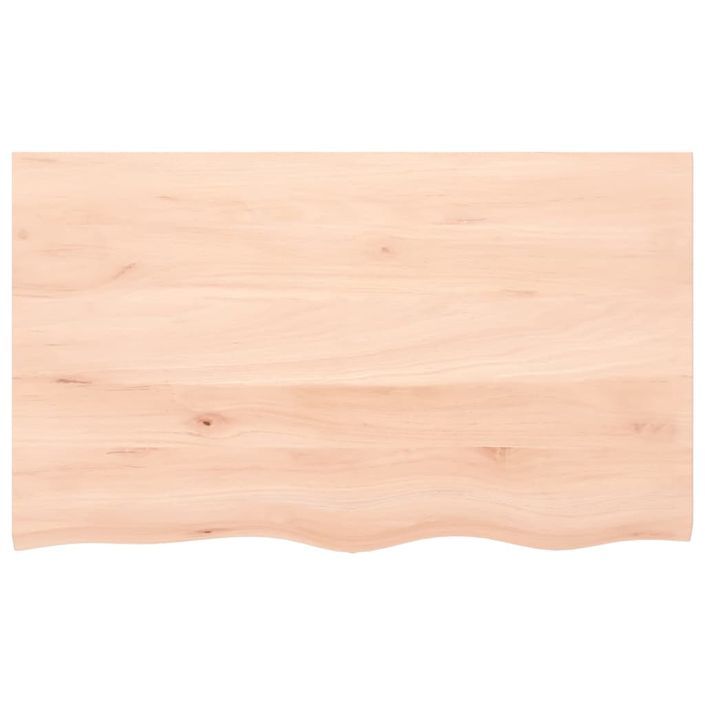 Étagère murale 100x60x(2-4) cm bois de chêne massif non traité - Photo n°4