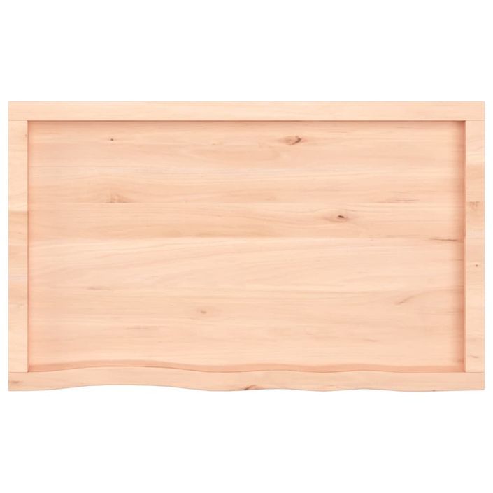 Étagère murale 100x60x(2-4) cm bois de chêne massif non traité - Photo n°5