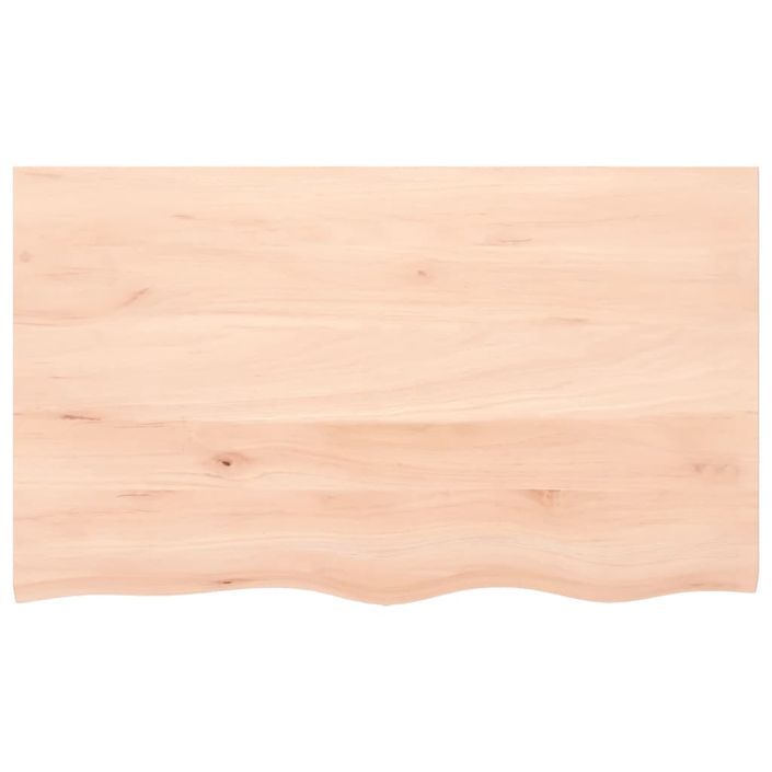 Étagère murale 100x60x(2-6) cm bois de chêne massif non traité - Photo n°4