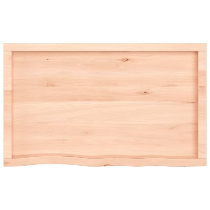 Étagère murale 100x60x(2-6) cm bois de chêne massif non traité - Photo n°5