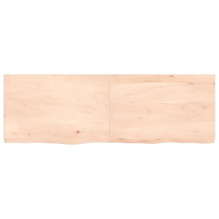 Étagère murale 120x40x(2-4) cm bois de chêne massif non traité - Photo n°4