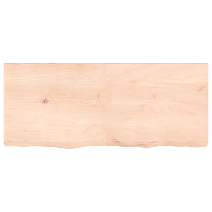 Étagère murale 120x50x(2-6) cm bois de chêne massif non traité - Photo n°4