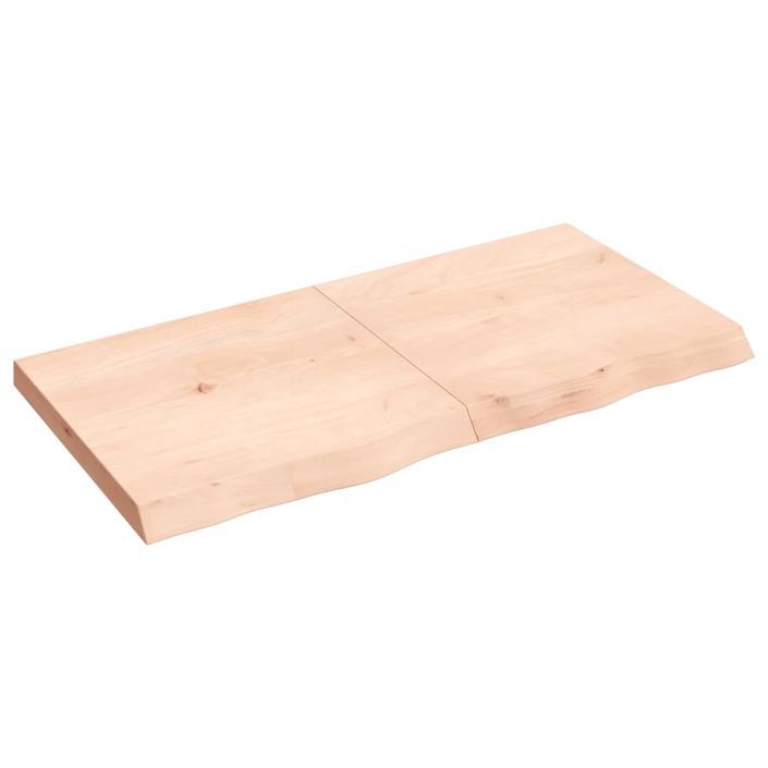 Étagère murale 120x60x(2-6) cm bois de chêne massif non traité - Photo n°1