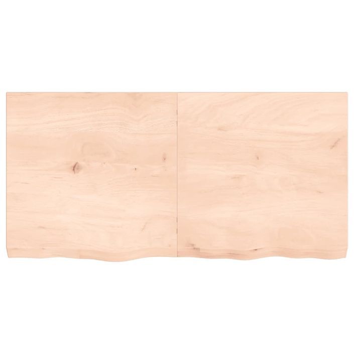 Étagère murale 120x60x(2-6) cm bois de chêne massif non traité - Photo n°3