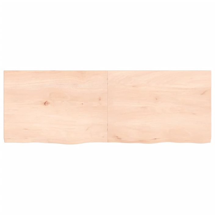 Étagère murale 140x50x(2-4) cm bois de chêne massif non traité - Photo n°4