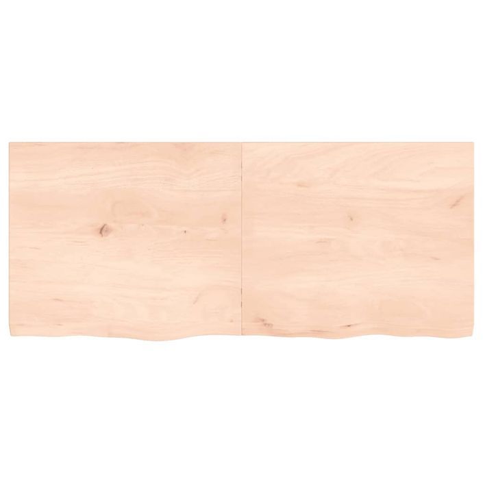 Étagère murale 140x60x(2-4) cm bois de chêne massif non traité - Photo n°4