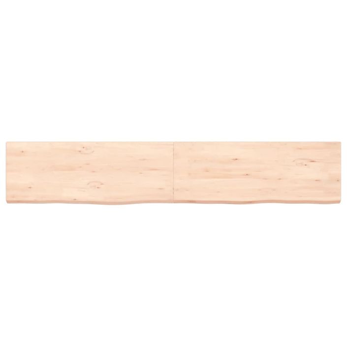 Étagère murale 160x30x(2-4) cm bois de chêne massif non traité - Photo n°4