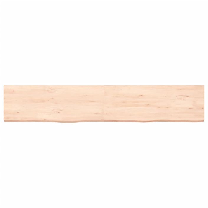 Étagère murale 160x30x(2-6) cm bois de chêne massif non traité - Photo n°4