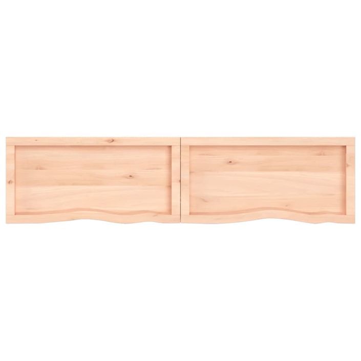 Étagère murale 160x40x(2-6) cm bois de chêne massif non traité - Photo n°4