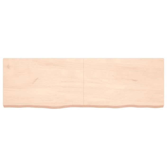 Étagère murale 160x50x(2-6) cm bois de chêne massif non traité - Photo n°4