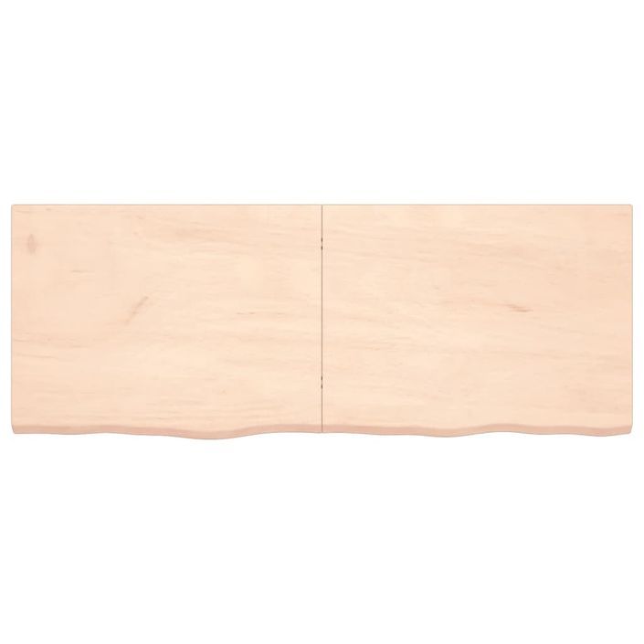 Étagère murale 160x60x(2-4) cm bois de chêne massif non traité - Photo n°4