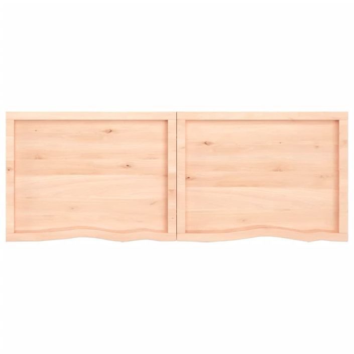 Étagère murale 160x60x(2-4) cm bois de chêne massif non traité - Photo n°5