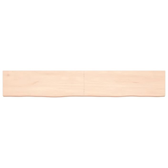 Étagère murale 180x30x(2-6) cm bois de chêne massif non traité - Photo n°3