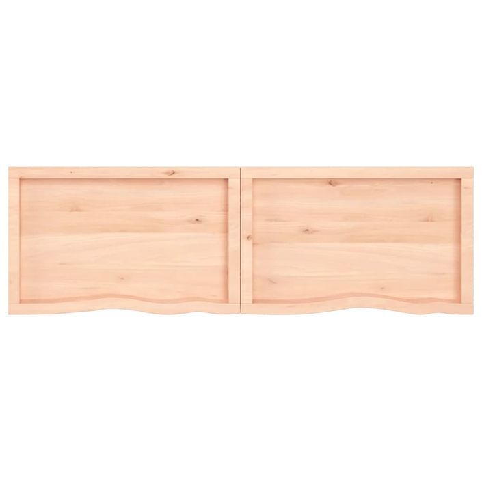 Étagère murale 180x50x(2-4) cm bois de chêne massif non traité - Photo n°4