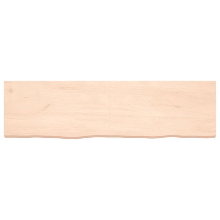 Étagère murale 180x50x(2-6) cm bois de chêne massif non traité - Photo n°4