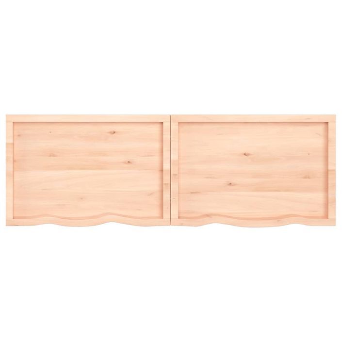 Étagère murale 180x60x(2-4) cm bois de chêne massif non traité - Photo n°3