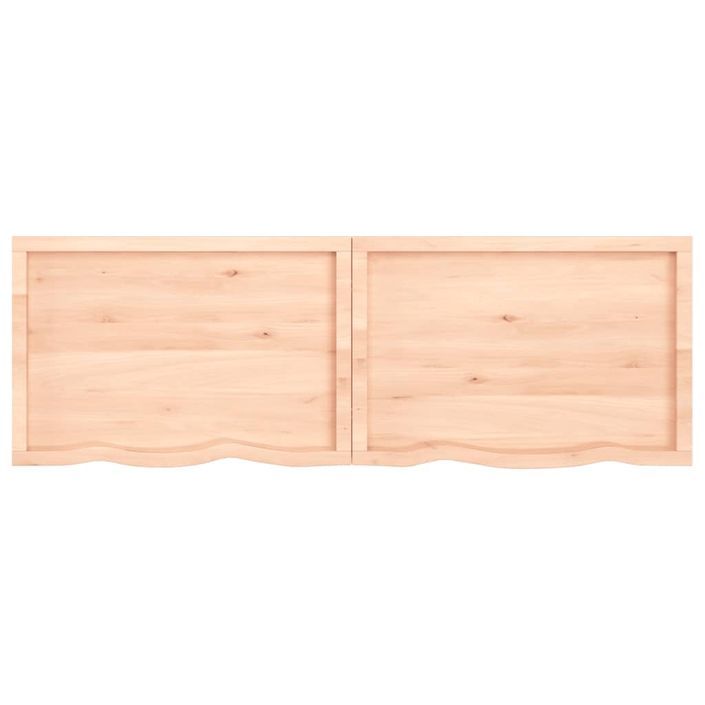 Étagère murale 180x60x(2-4) cm bois de chêne massif non traité - Photo n°4