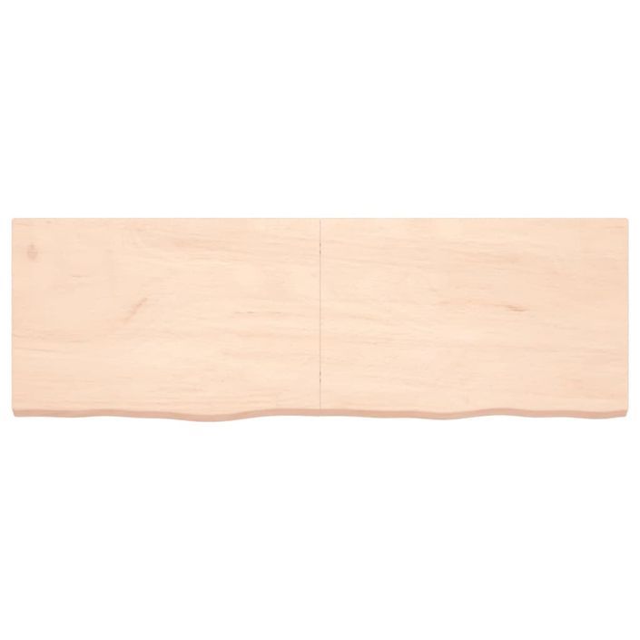 Étagère murale 180x60x(2-6) cm bois de chêne massif non traité - Photo n°4