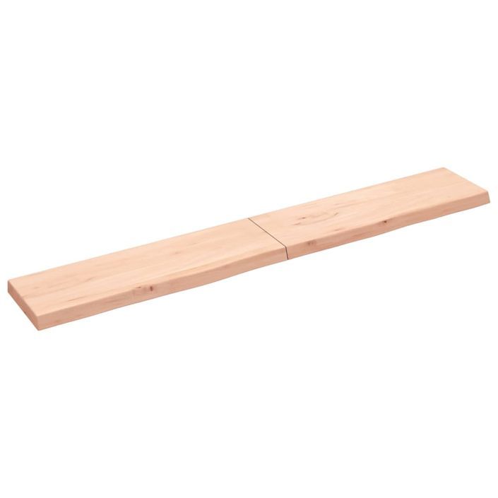 Étagère murale 200x30x(2-6) cm bois de chêne massif non traité - Photo n°1