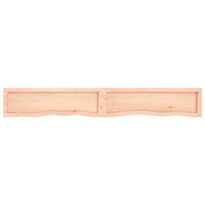 Étagère murale 200x30x(2-6) cm bois de chêne massif non traité - Photo n°5