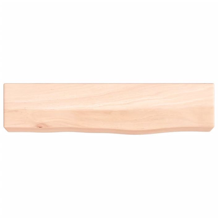 Étagère murale 40x10x6 cm bois de chêne massif non traité - Photo n°4