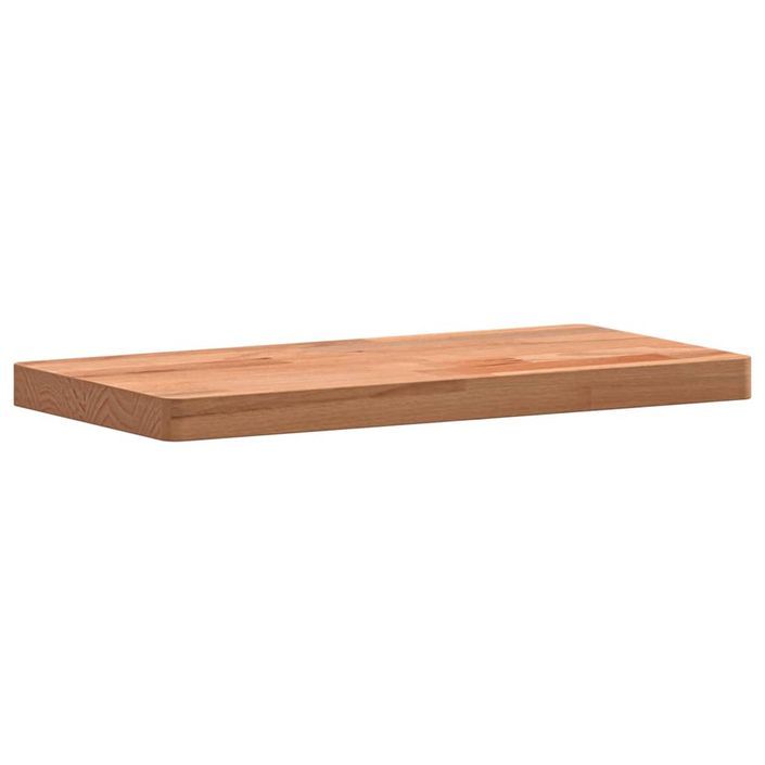 Étagère murale 40x20x2,5 cm bois massif de hêtre - Photo n°7