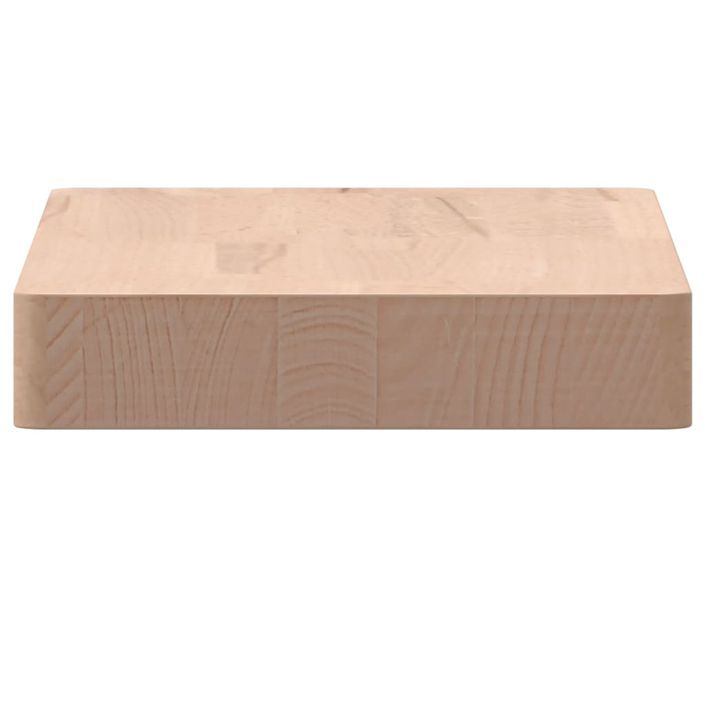 Étagère murale 40x20x4 cm bois massif de hêtre - Photo n°5