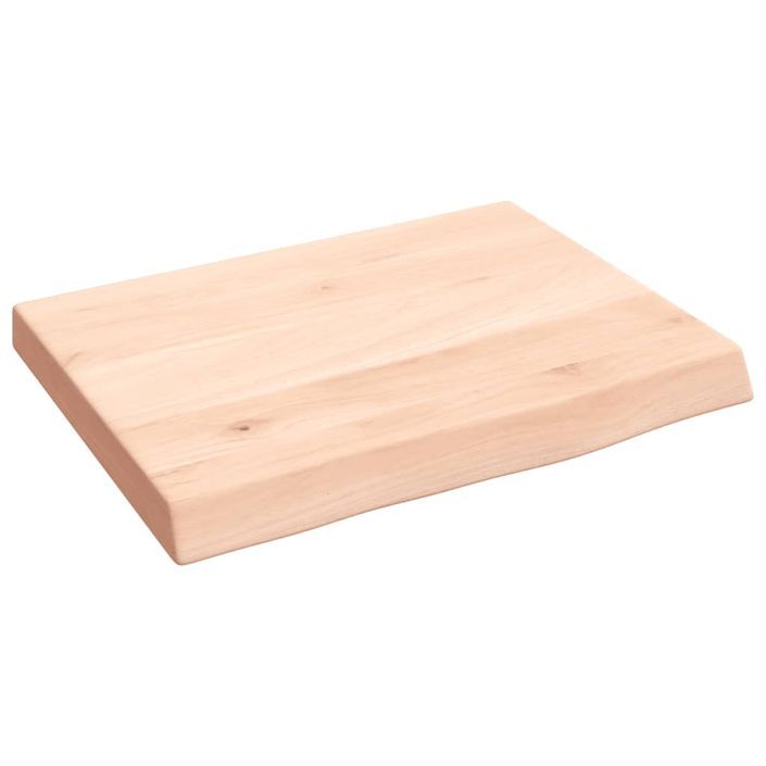 Étagère murale 40x30x(2-4) cm bois de chêne massif non traité - Photo n°1