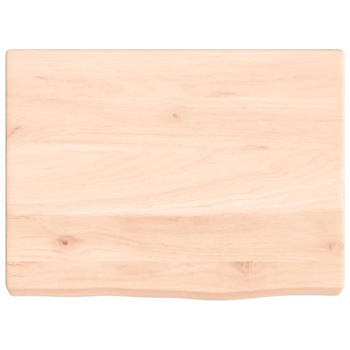 Étagère murale 40x30x(2-4) cm bois de chêne massif non traité - Photo n°4