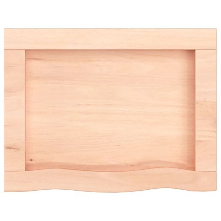 Étagère murale 40x30x(2-4) cm bois de chêne massif non traité - Photo n°5