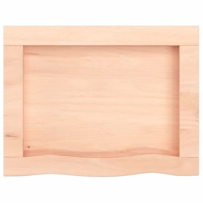 Étagère murale 40x30x(2-6) cm bois de chêne massif non traité - Photo n°6