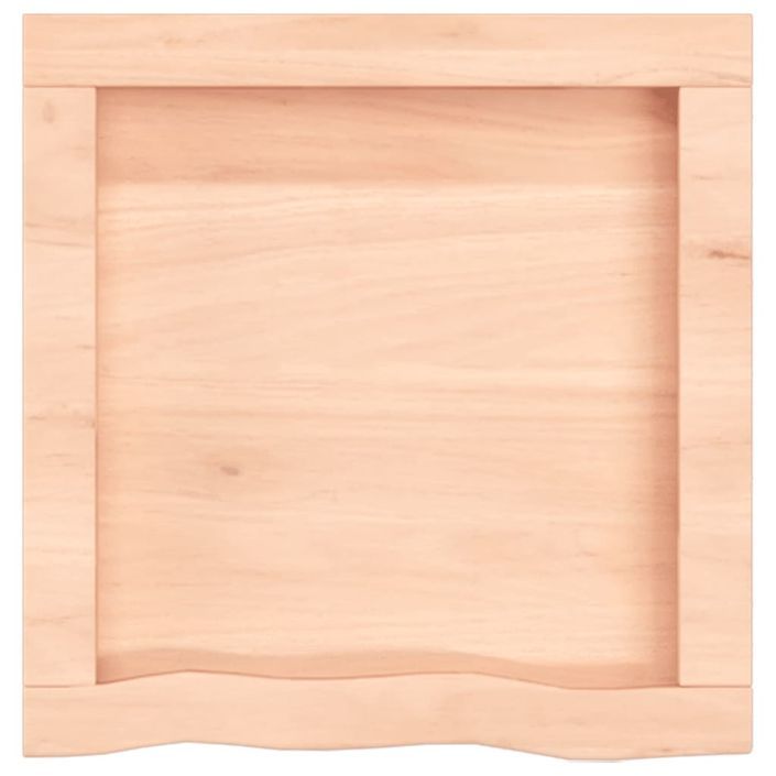 Étagère murale 40x40x(2-4)cm bois de chêne massif non traité - Photo n°5