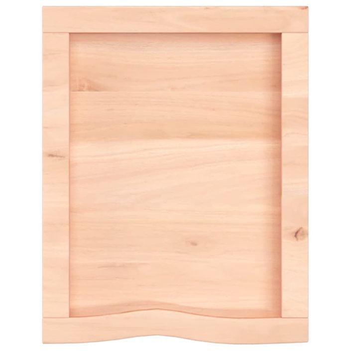 Étagère murale 40x50x(2-4)cm bois de chêne massif non traité - Photo n°5