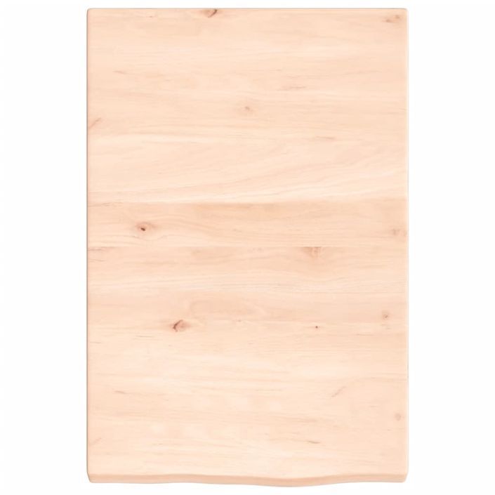 Étagère murale 40x60x(2-4) cm bois de chêne massif non traité - Photo n°3