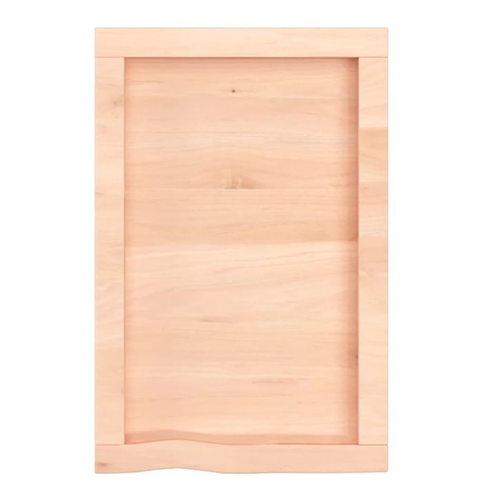 Étagère murale 40x60x(2-4) cm bois de chêne massif non traité - Photo n°5