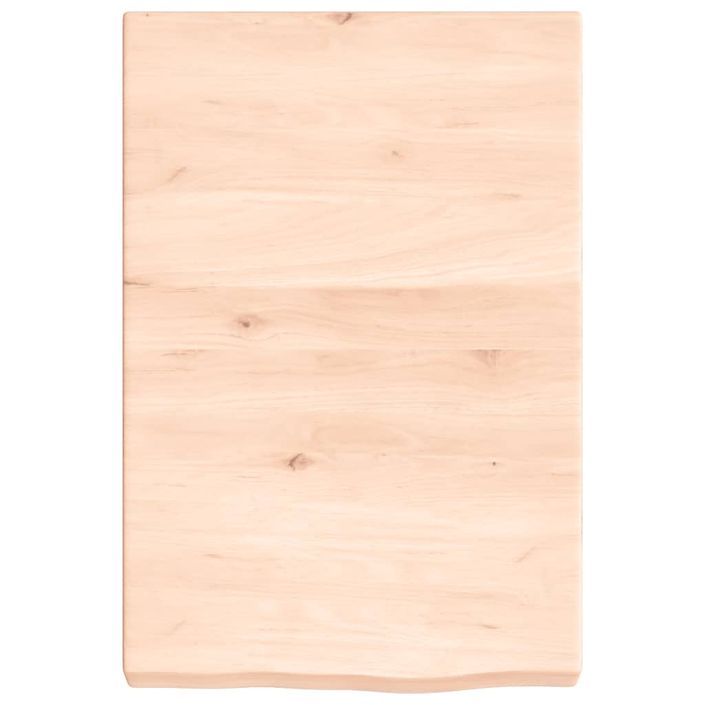 Étagère murale 40x60x(2-6) cm bois de chêne massif non traité - Photo n°4