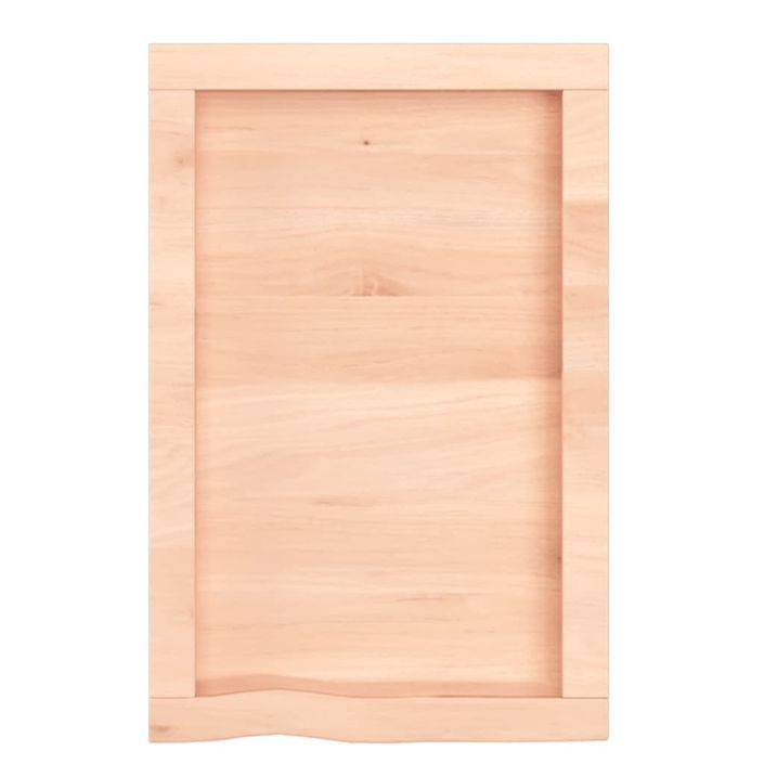 Étagère murale 40x60x(2-6) cm bois de chêne massif non traité - Photo n°5