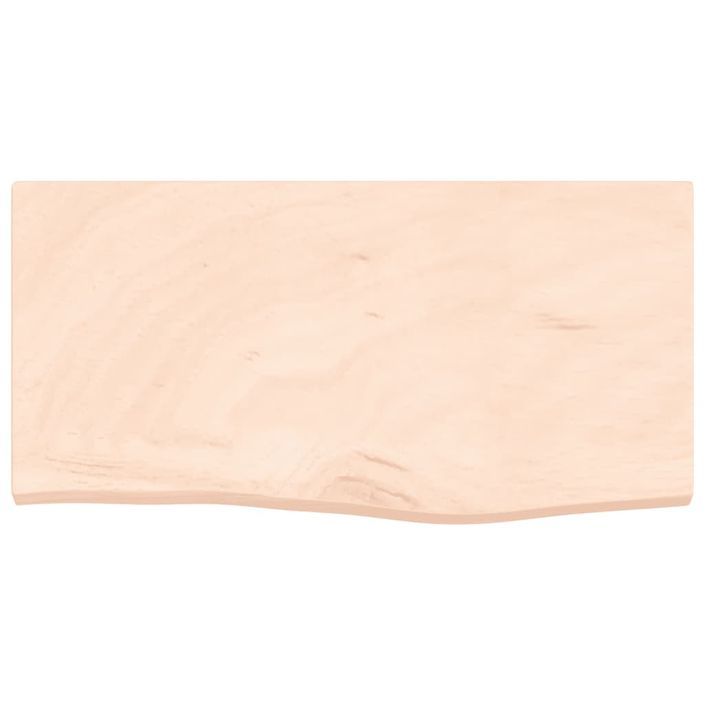 Étagère murale 60x30x(2-4) cm bois de chêne massif non traité - Photo n°3