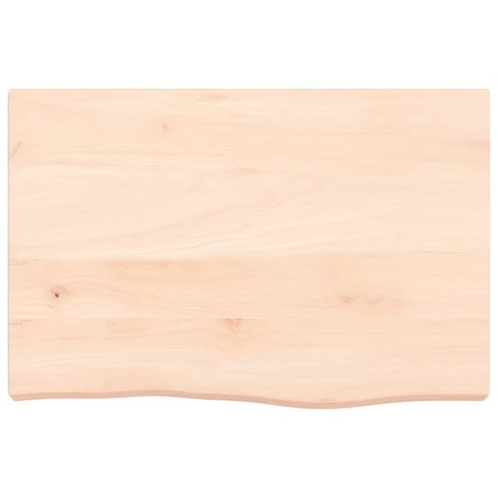 Étagère murale 60x40x(2-6) cm bois de chêne massif non traité - Photo n°3