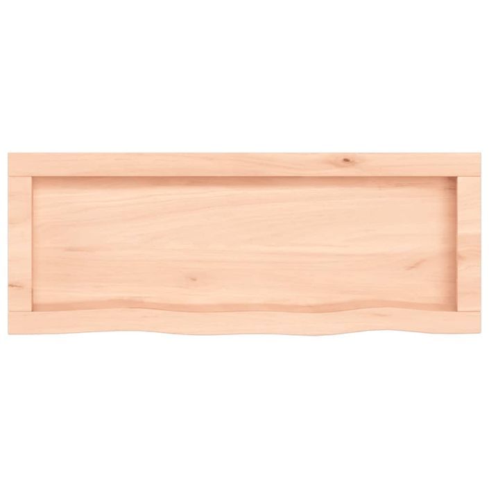 Étagère murale 80x30x(2-6) cm bois de chêne massif non traité - Photo n°4