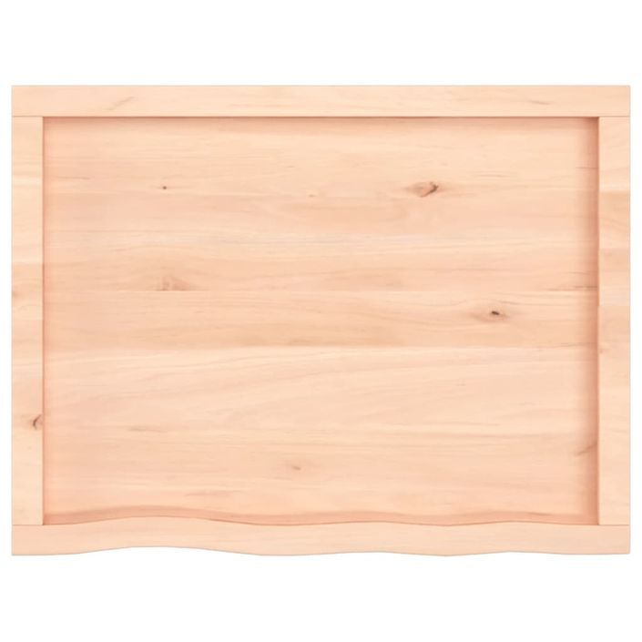 Étagère murale 80x60x(2-4) cm bois de chêne massif non traité - Photo n°5