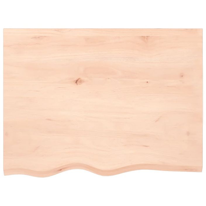 Étagère murale 80x60x(2-6) cm bois de chêne massif non traité - Photo n°4