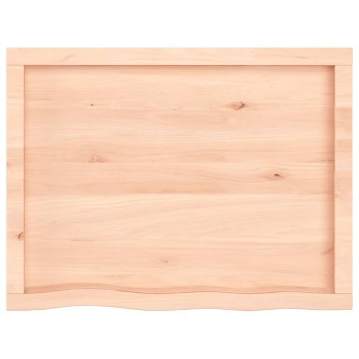 Étagère murale 80x60x(2-6) cm bois de chêne massif non traité - Photo n°5