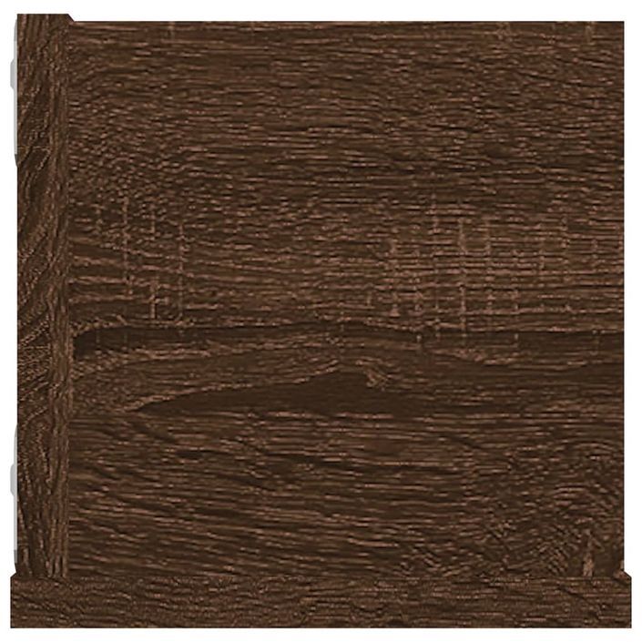 Étagère murale à CD Chêne marron 100x18x18 cm Bois d'ingénierie - Photo n°5