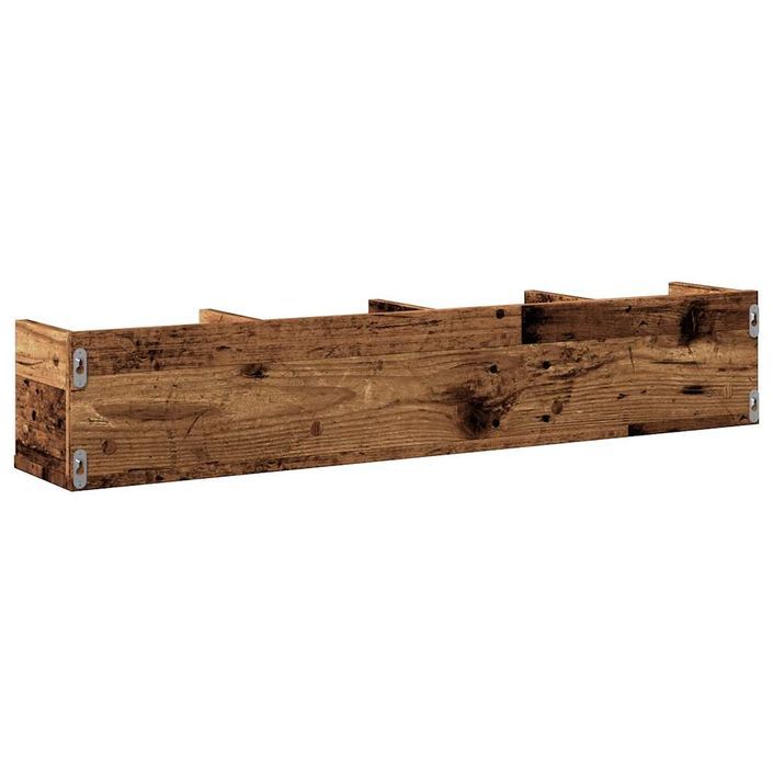 Étagère murale à CD vieux bois 100x18x18 cm bois d'ingénierie - Photo n°6